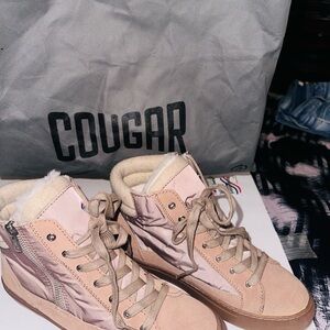 Cougar Women's Pink High-Top Sneakers